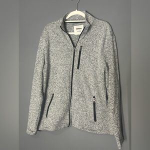 Sonoma women’s size XL heather gray zip up jacket soft comfy with pockets hoodie